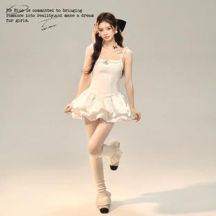 秋冬新款 千金圆舞曲云朵泡芙连衣裙 原创设计 气质连衣裙 BLUE