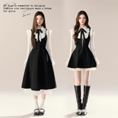 巨好看 BLUE 长袖 幸子小姐 法式 衬衫 早秋连衣裙套装 气质修身