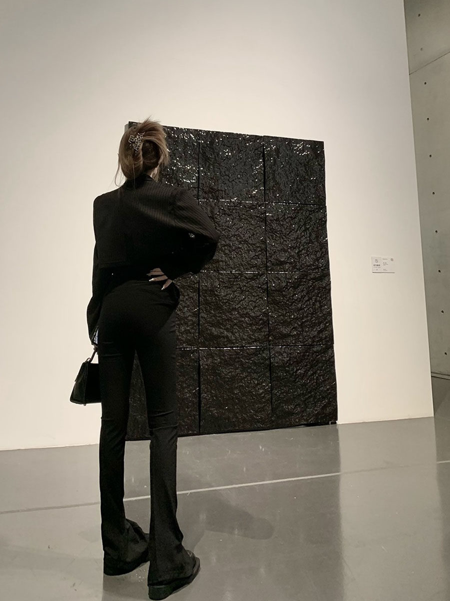 BB BLUE小众原创高腰设计高级感黑色显瘦鸭掌西装裤长马蹄神裤女