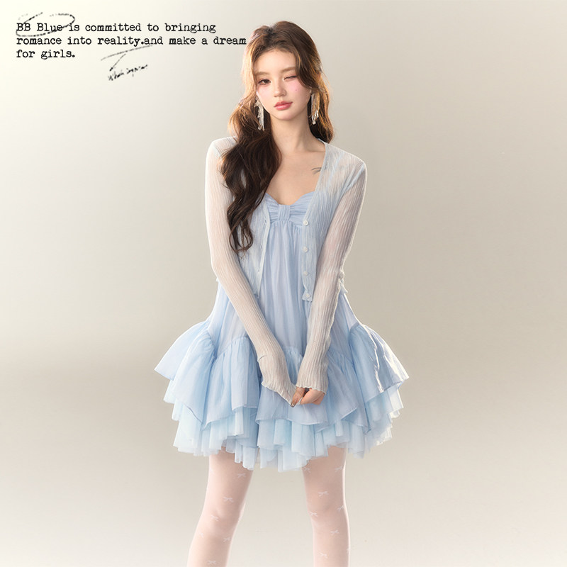 BB BLUE/冰丝开衫/透气百搭小众遮肉显瘦夏日轻薄独特漂亮小外搭,女装/女士精品,蕾丝衫/雪纺衫,淘宝优惠券,粉丝福利购,淘宝优惠卷
