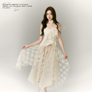 BB BLUE原创设计 法式正式场合半身裙富家千金轻礼服裙子蕾丝半裙