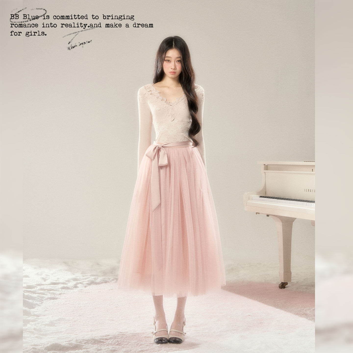 BB BLUE/天鹅之梦/法式千金芭蕾长袖内搭高腰肌理感蕾丝网纱礼裙,女装/女士精品,时尚套装,淘宝优惠券,粉丝福利购,淘宝优惠卷