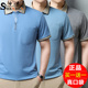 新款 时尚 中青年短袖 申本男士 t恤翻领上衣夏季 韩版 爸爸商务polo衫