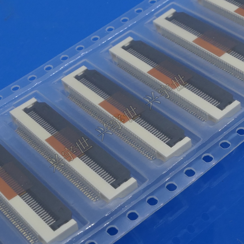 F31L-1A7H1-11050 翻盖0.5mm间距50pin排线座连接器下接触2.55H