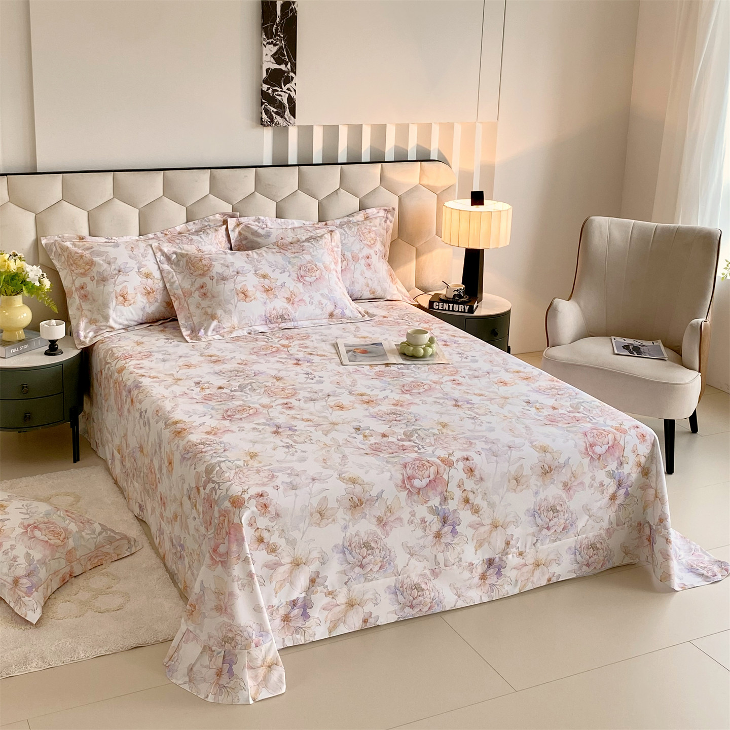 2025款加厚100%纯棉磨毛高级床单