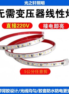 免驱动led220v硅胶软灯带