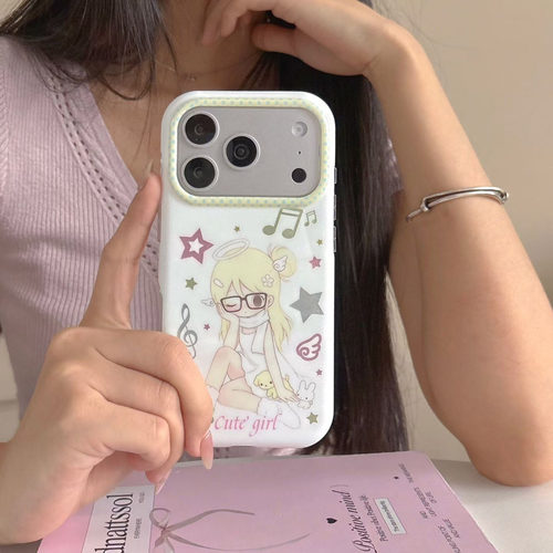 韩系四叶草少女iPhone防摔手机壳