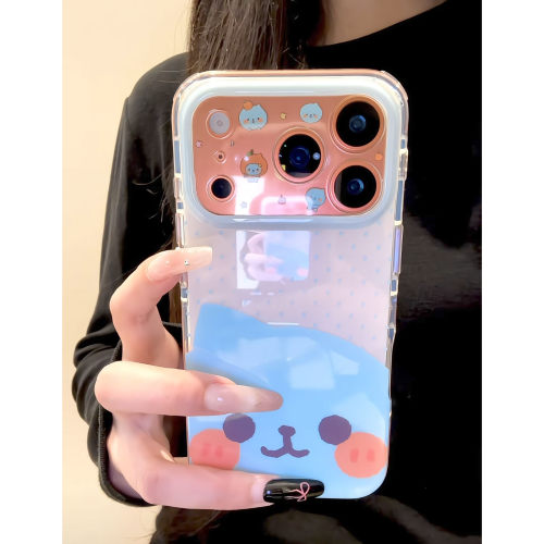 韩系波点酷儿全包防摔iPhone软壳