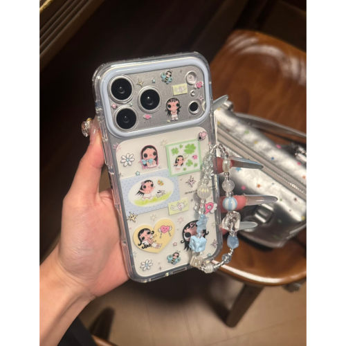 四叶草链条小玉全包防摔手机软壳