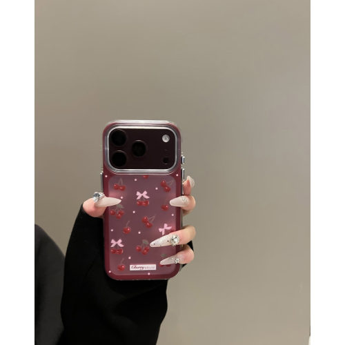 韩系樱桃蝴蝶结苹果全包防摔软壳