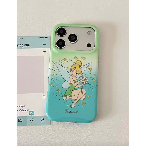 韩系渐变花仙子iPhone壳全包防摔
