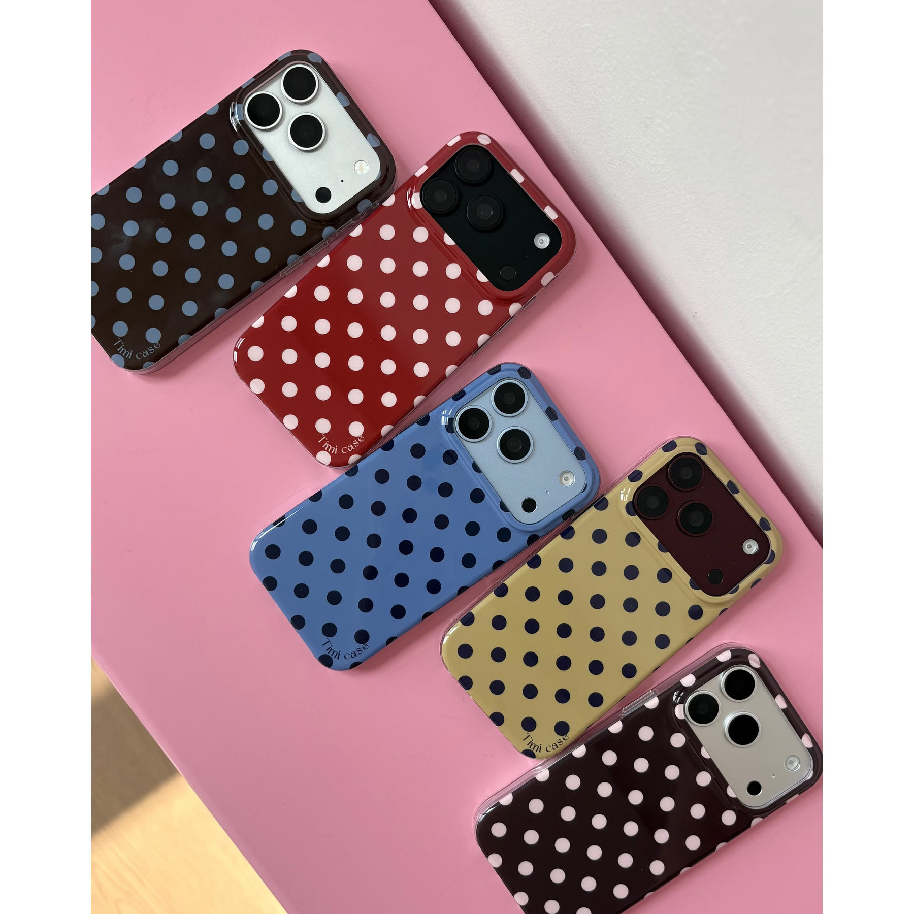 韩系ins风简约满屏波点适用苹果18promax手机壳iphone17pro新款16小众15高级感17少女心18全包防摔保护套软壳