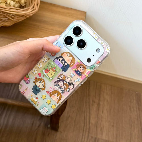 轻音少女卡通苹果全包防摔手机壳