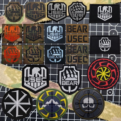 逃离塔科夫周边反光魔术贴章 USEC BEAR臂章战术背包贴徽章士气章