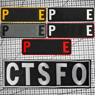 英国伦敦 CTSFO背心贴章军迷背包士气章 战术马甲魔术贴章PVC臂章