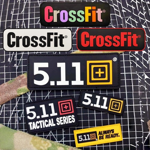 511时刻准备着魔术贴 CrossFit体能健身徽章战术士气徽章户外包贴