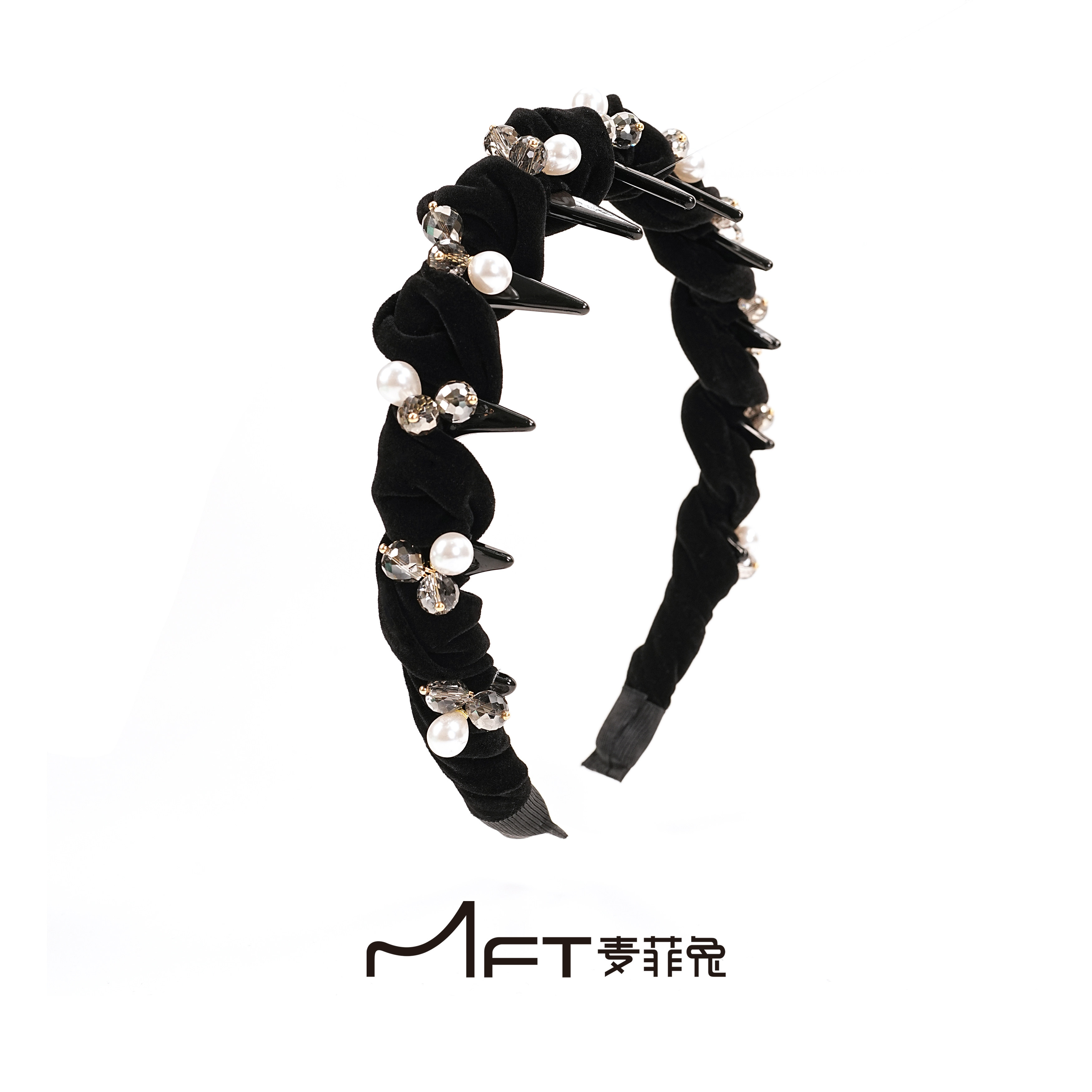 星芙颂发箍秋冬新款复古丝绒高颅顶头箍时尚百搭显脸小发饰