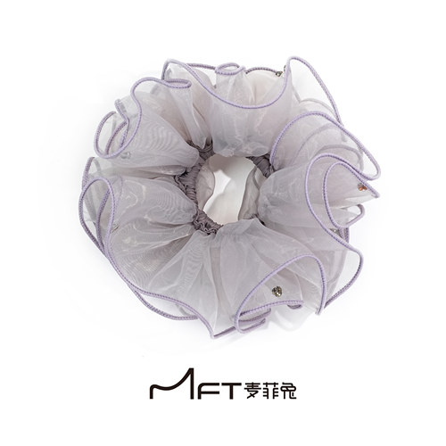 小蛮腰发圈新款清新蓬松纱面大肠发圈百搭扎马尾丸子头花发绳发饰