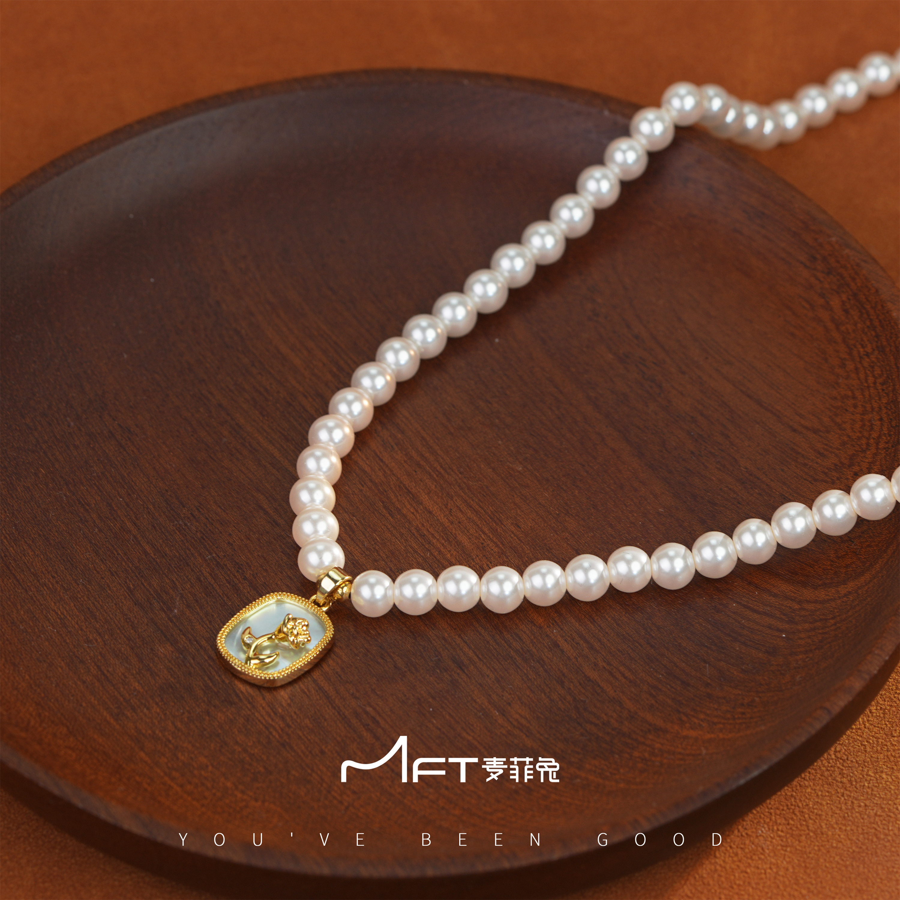 兰壹壹花开一夏项链法式复古小清新时尚花朵吊坠