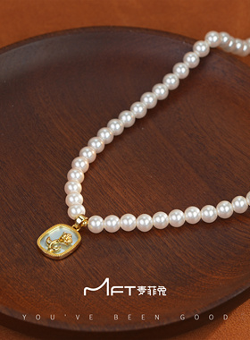 兰壹壹花开一夏项链法式复古小清新时尚花朵吊坠