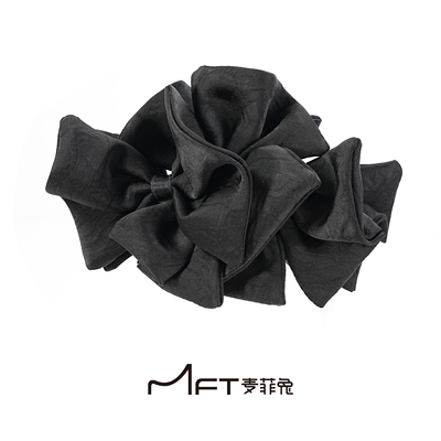 漫希香蕉夹高级感蝴蝶结女新款后脑勺马尾竖夹子头饰气质发卡