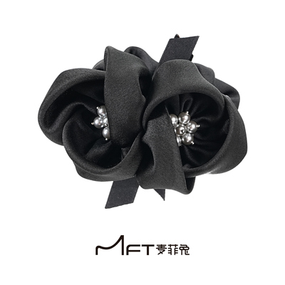 双花序曲丸子夹简约优雅气质懒人丸子头抓夹通勤百搭发夹发饰