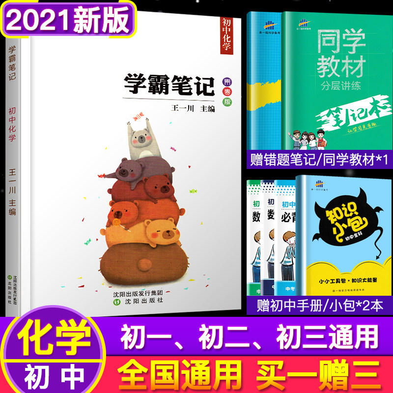 【王一川正版】2021学霸笔记初中化学初一初二初三 七八九年级教辅书