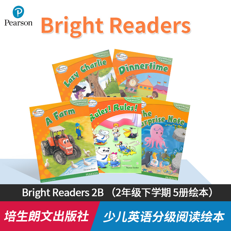 【满300减50】培生朗文少儿英语 Bright Readers 5本主题 brightreaders 少儿英语绘本图书 6-12岁小学生英文分级阅读1-6年级教材