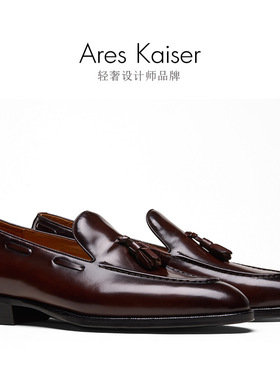 H52502暗线琴底真皮大底流苏乐福鞋日常休闲男鞋皮鞋