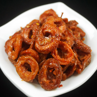 辣味山楂片酸辣海棠果干去核山楂酸甜辣味童年味道果肉厚实辣味足