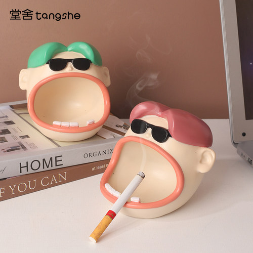 大嘴哥烟灰缸家用客厅创意个性