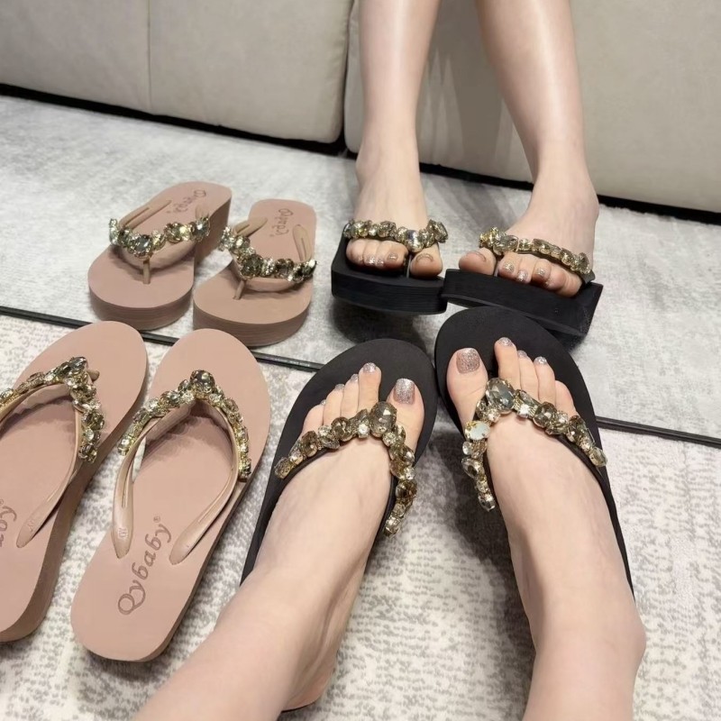 吴林萌主「5cm水钻」hellokitty女夏外穿拖鞋沙滩海边厚底 人字拖,女鞋,人字拖,淘宝优惠券,粉丝福利购,淘宝优惠卷