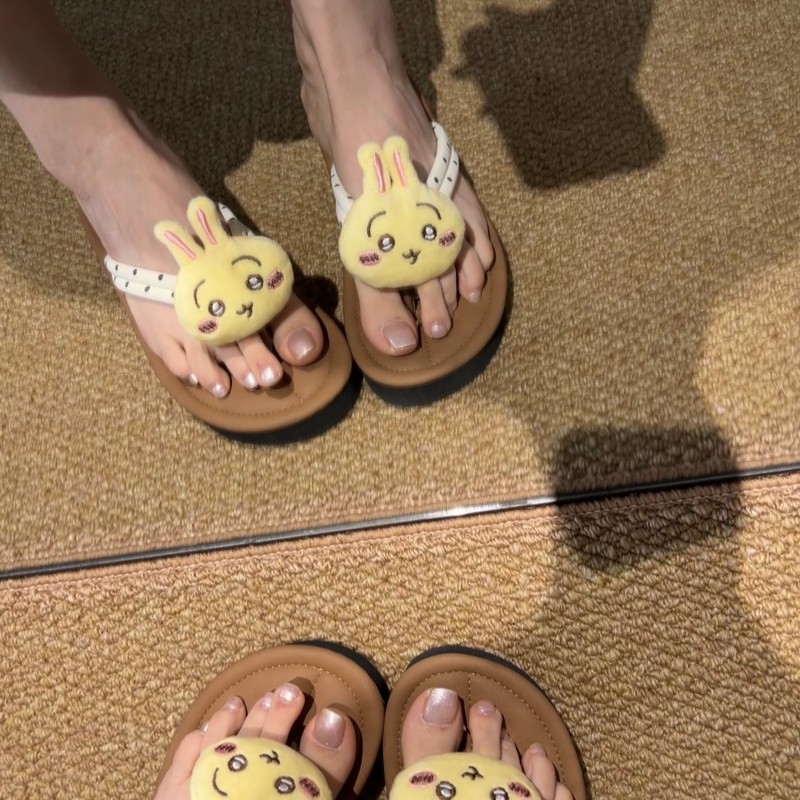 吴林萌主「5cm坡跟」hellokitty女夏外穿拖鞋沙滩海边厚底人字拖,女鞋,人字拖,淘宝优惠券,粉丝福利购,淘宝优惠卷