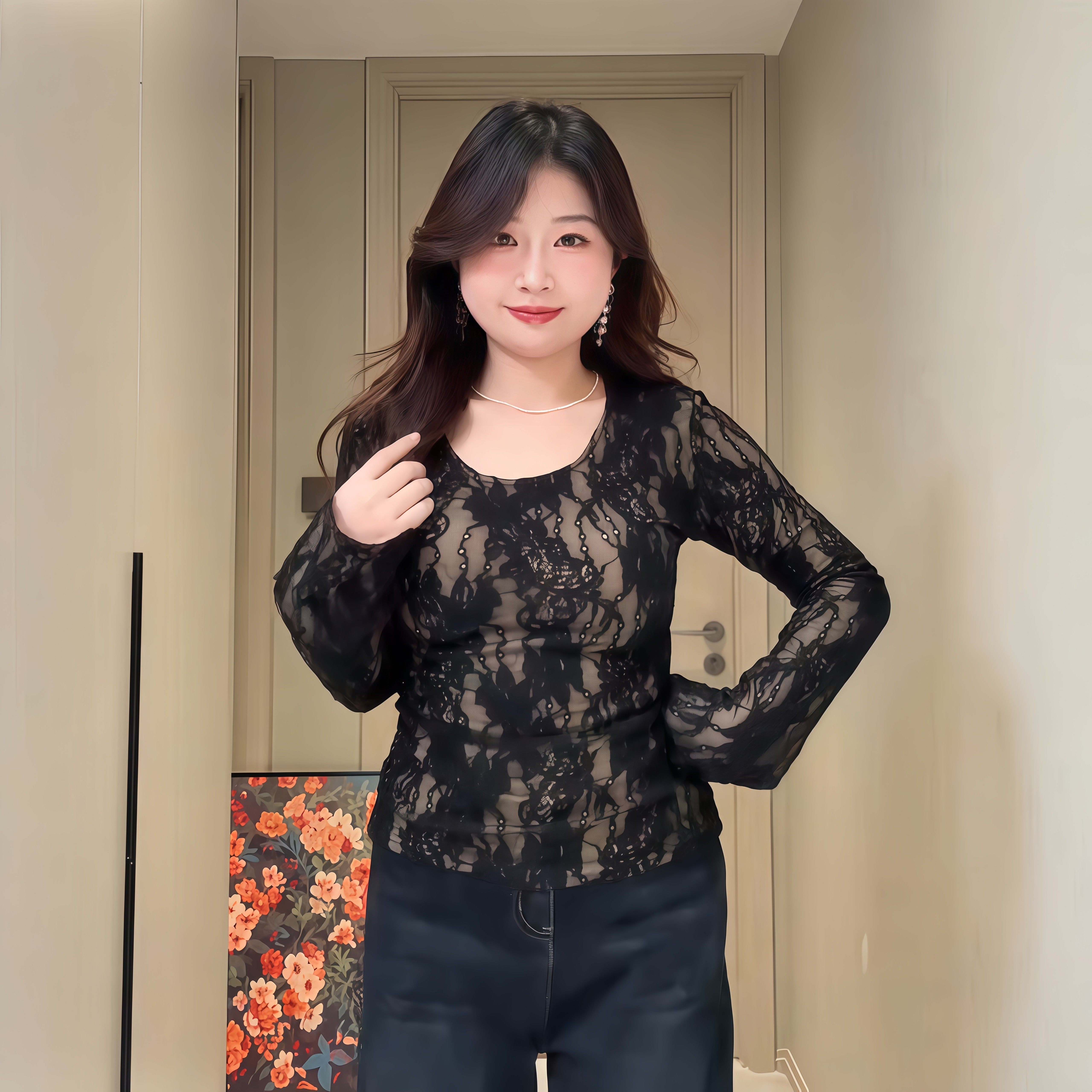 大码微胖MM女装韩系蕾丝打底衫T恤2026秋冬长袖高级感内搭上衣潮,女装/女士精品,大码内搭,淘宝优惠券,粉丝福利购,淘宝优惠卷