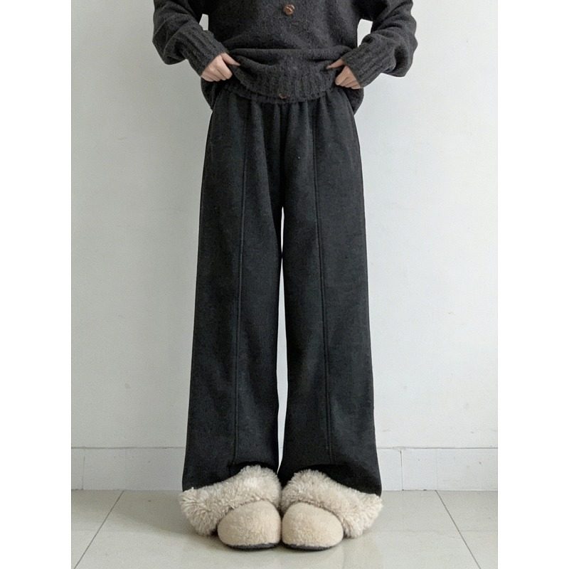 大码胖mm灰色阔腿休闲裤女2026新款高腰宽松显瘦直筒软糯保暖卫裤,女装/女士精品,大码裤装,淘宝优惠券,粉丝福利购,淘宝优惠卷