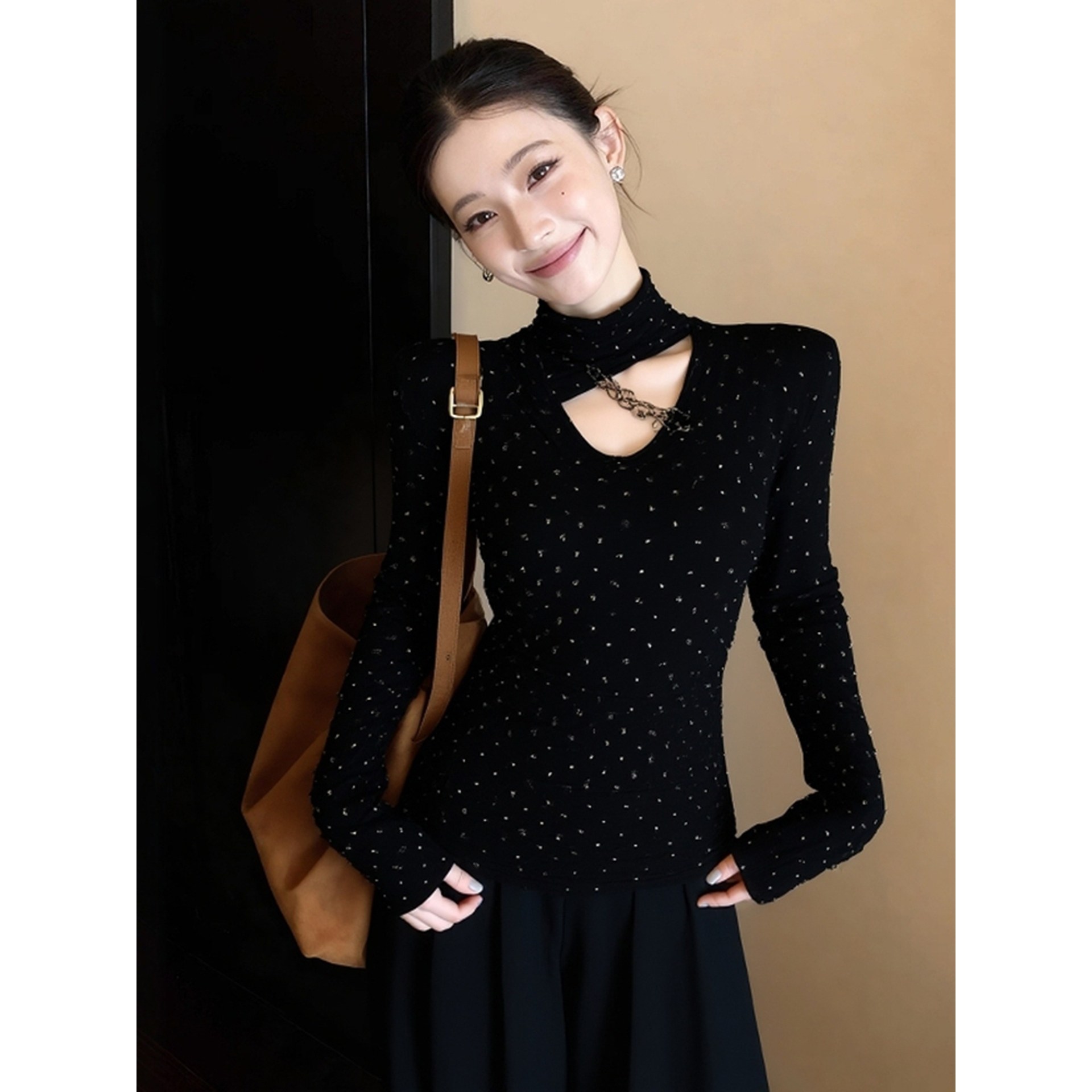 大码胖mm加厚磨毛烫钻镂空修身半高领打底衫女冬内搭长袖t恤上衣,女装/女士精品,大码内搭,淘宝优惠券,粉丝福利购,淘宝优惠卷