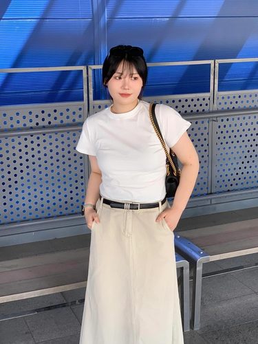 正肩短袖宽松基础款显瘦百搭上衣