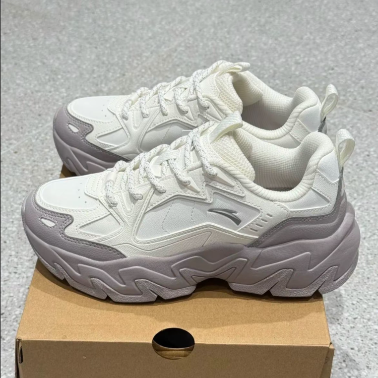 安踏磐石闲鞋女陨石厚底2025新款休闲增高1运动老爹鞋子122548856