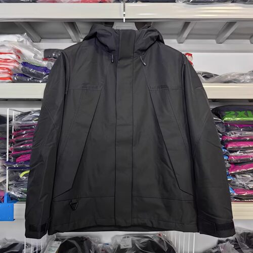安踏冲锋衣两件套男加绒梭织外套防泼水3冬季新款运动服152546605