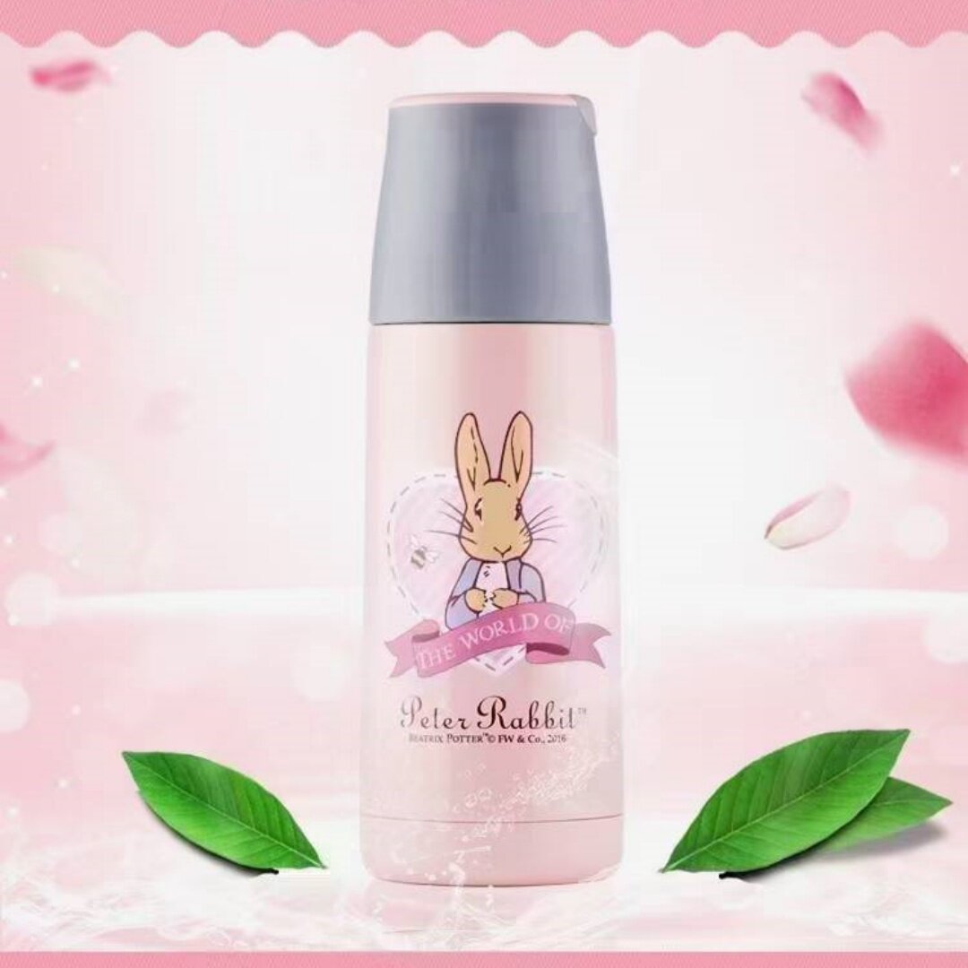 比得兔米洛保温杯461 食品级杯盖304钢杯身杯高20.5厘米容量370ml