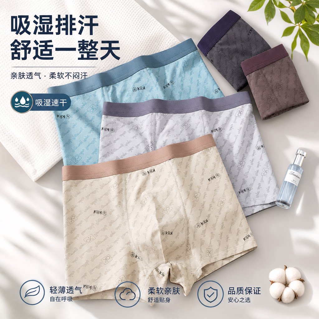 CadinKiom男式内裤纯棉10A抗菌
