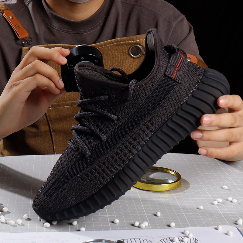 柏宜椰子鞋男350黑满天星夏季透气休闲鞋潮运动鞋男鞋软底跑步鞋