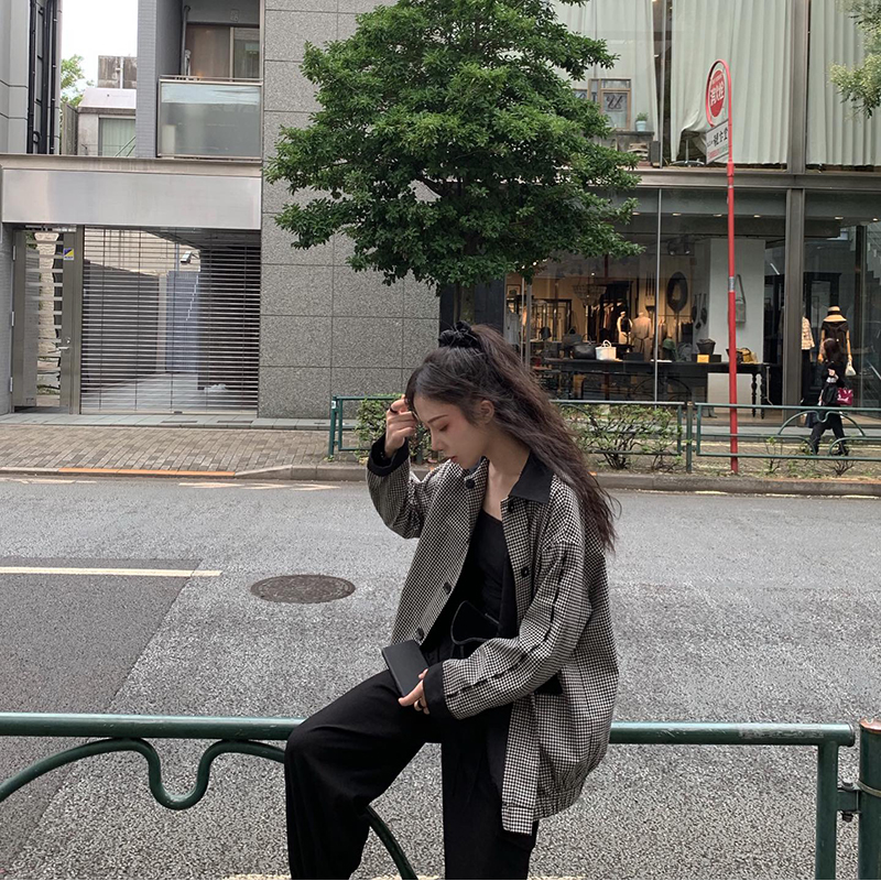10-25新券ishui is shuiii不过时格子女衬衫