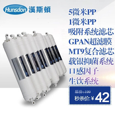 汉斯顿净水器滤芯420EY超滤净水机快接滤芯原装PP棉活性碳超滤膜