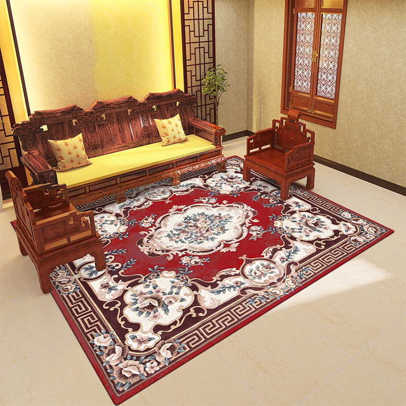 卧室客厅床边欧美中式红木沙发玄关家用手工精品定制进口羊毛地毯