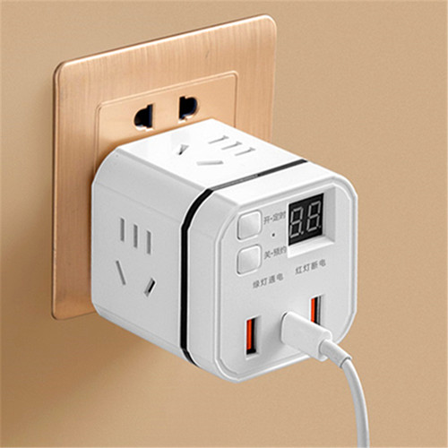 智能多功能插座定时器防过充
