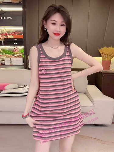 2024年夏季新款条纹家居服裙子
