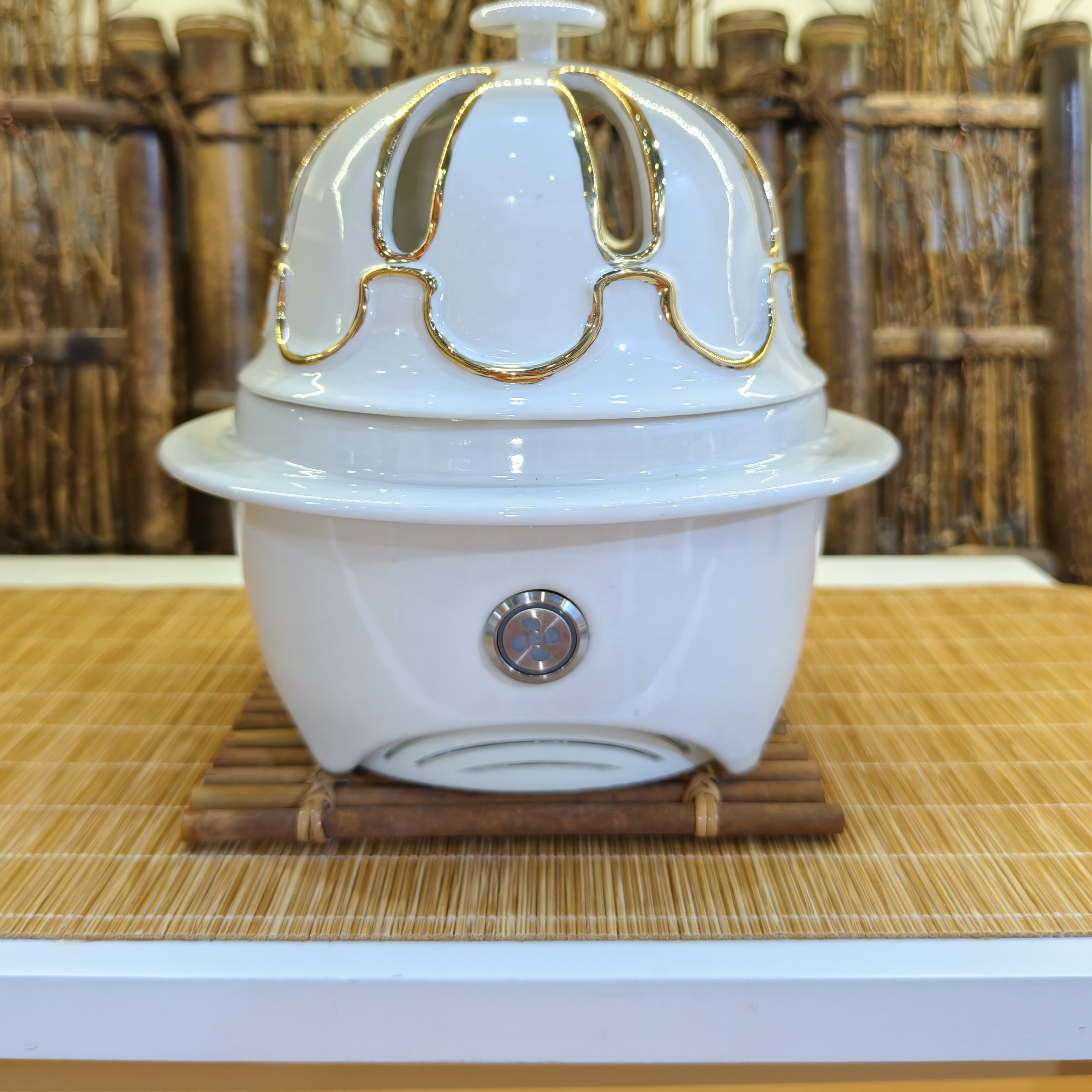 智能搅香，一键生暖电子熏香炉