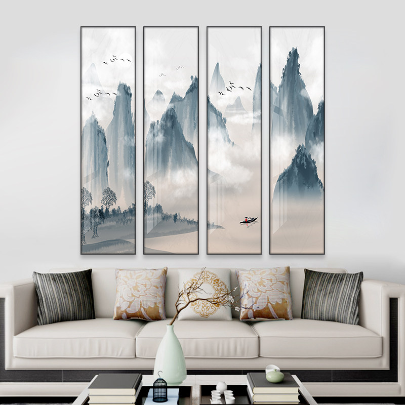 新中式风沙发背景墙客厅装饰画