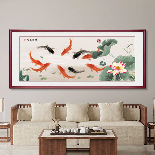 手工装裱尊弘客厅办公室装饰画